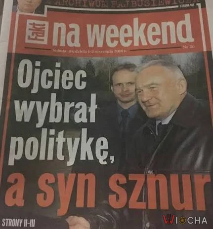 Ojciec wybrał politykę, a syn sznur