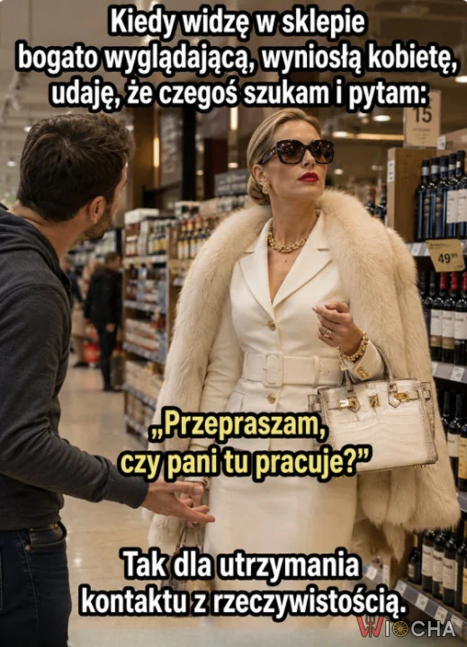 Przepraszam, Pani tu pracuje?