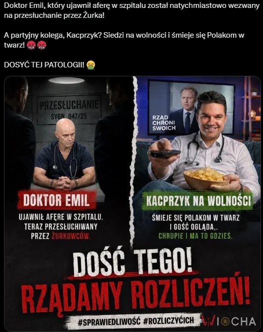 Przestępca jeszcze nie został wezwany do prokuratury bo mama prokurator, koledzy z partii. A Świadek który to ujawnił na drugi dzień w prokuraturze