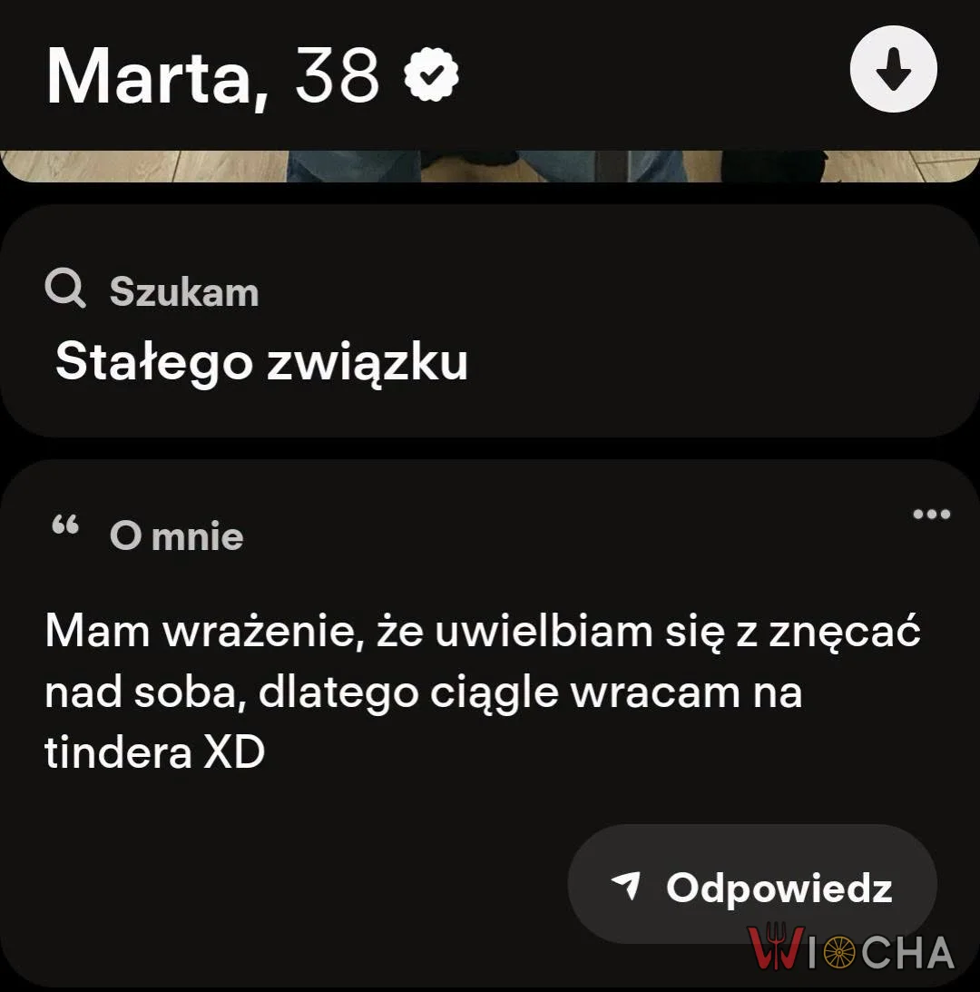 Ma wrażenie, że lubi się nad sobą znęcać