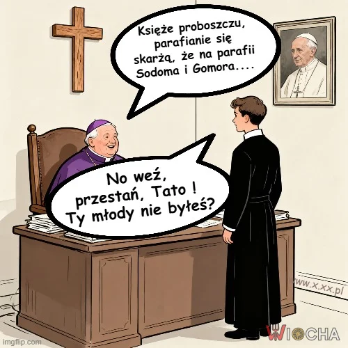 Rozmowa dyscyplinująca w jednej z diecezji....