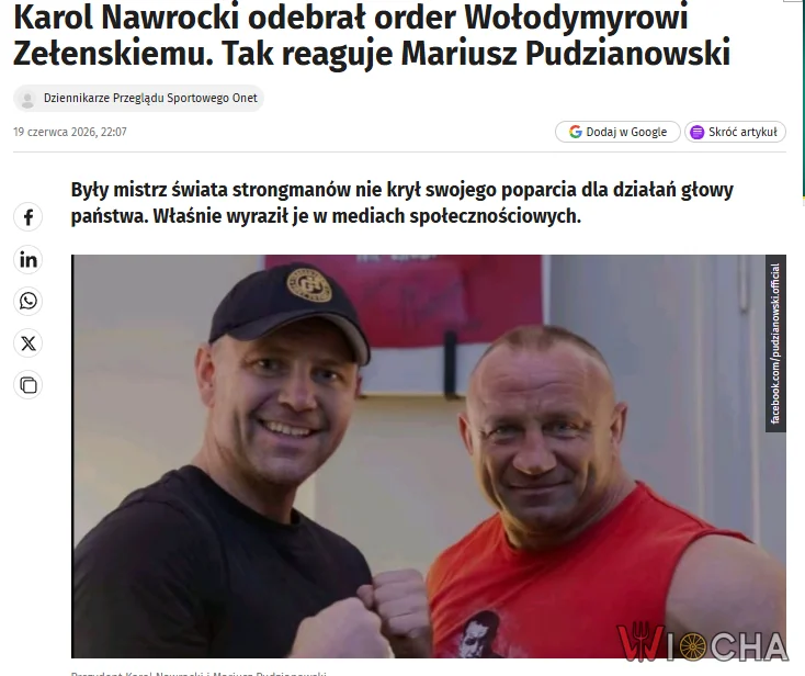 A to 'ruski troll' ten Pudzianowski