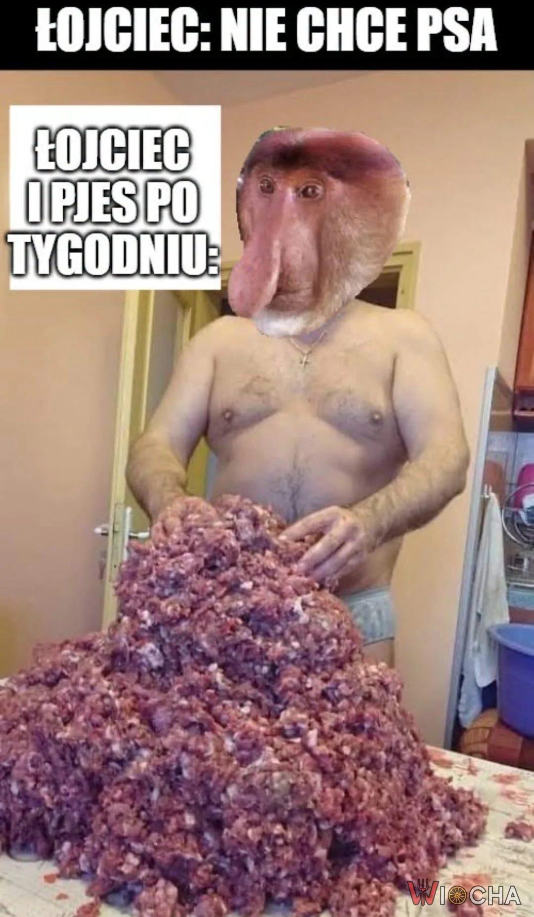 Ojciec robi BARF-a