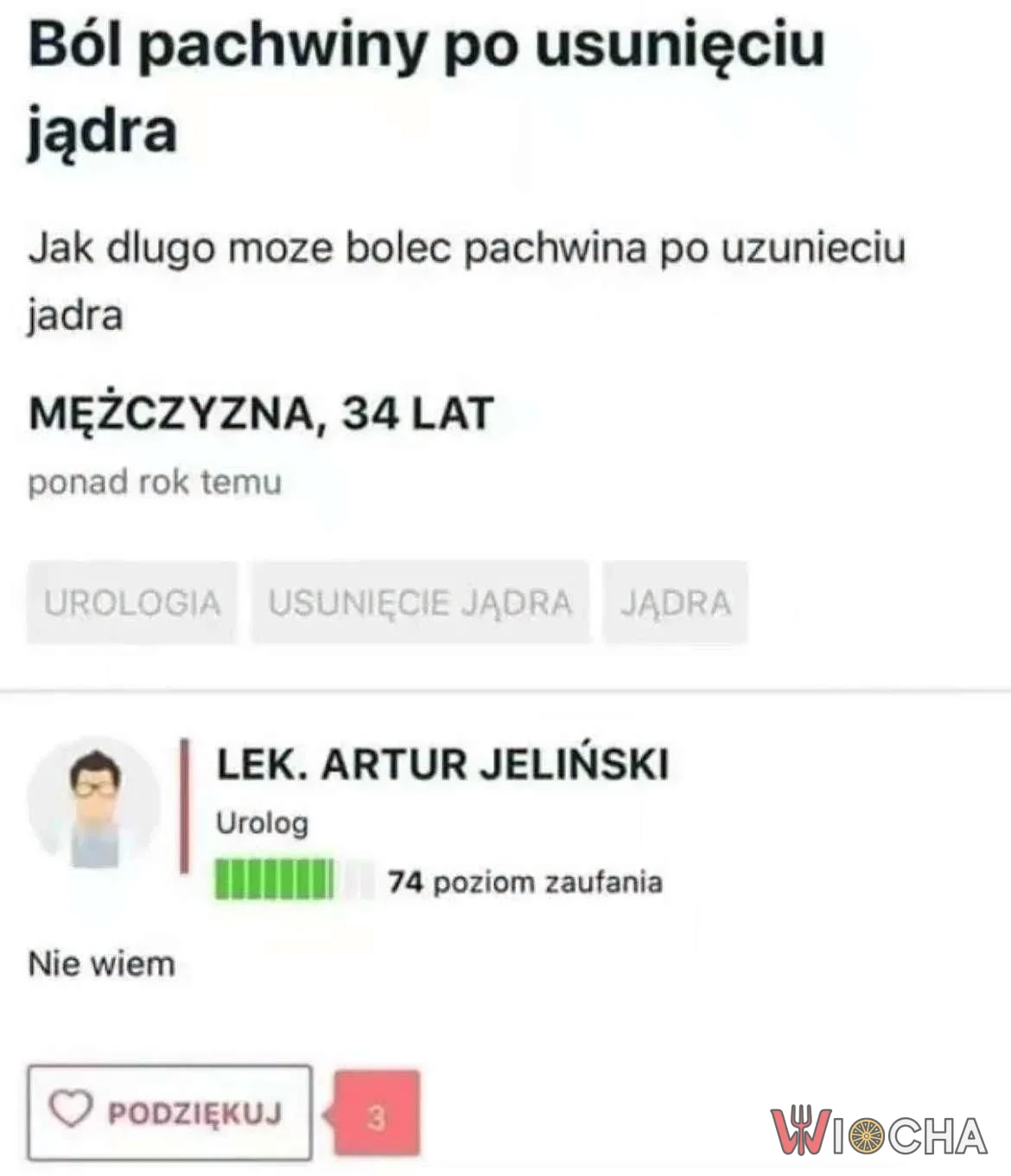 Przynajmniej jest szczery