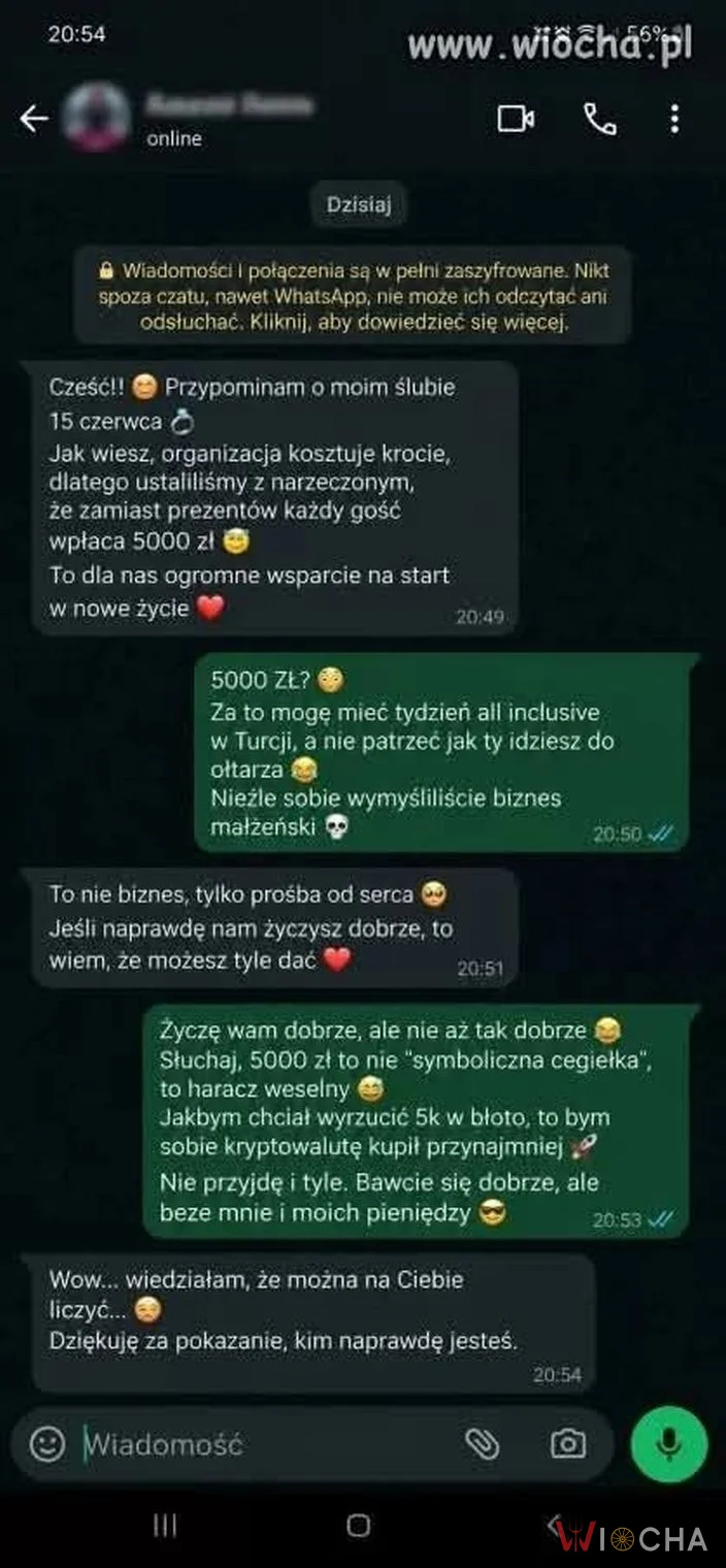 To nie biznes, tylko prośba od serca