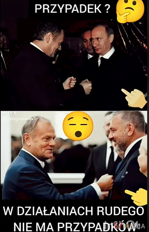 W działaniach rudego nie ma przypadków