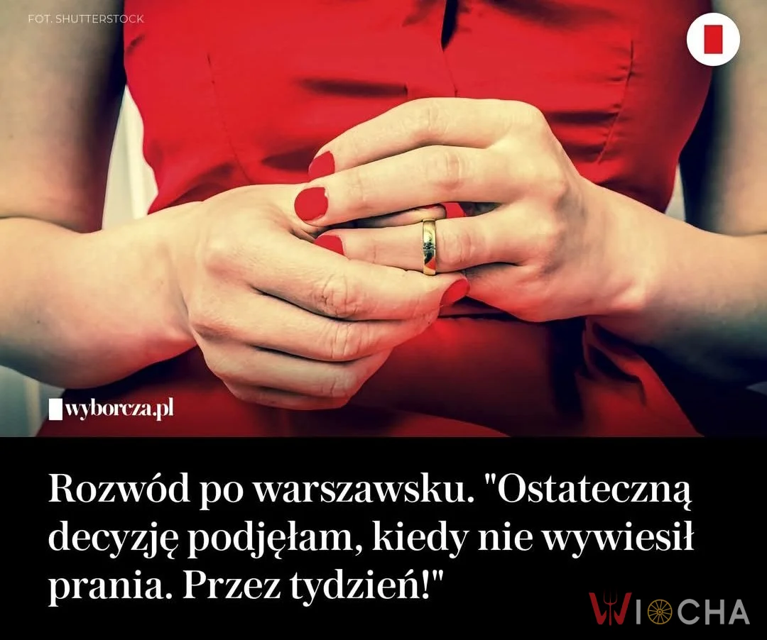 Nie wywiesił prania przez tydzień