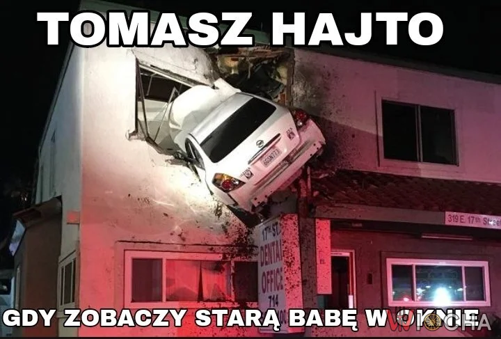 No i wyjechał oknem