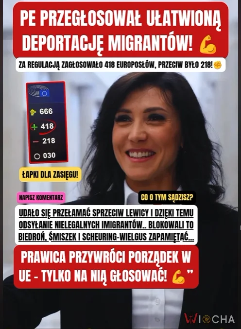 Parlament Europejski przegłosował zaostrzenie przepisów dotyczących deportacji nielegalnych migrantów.