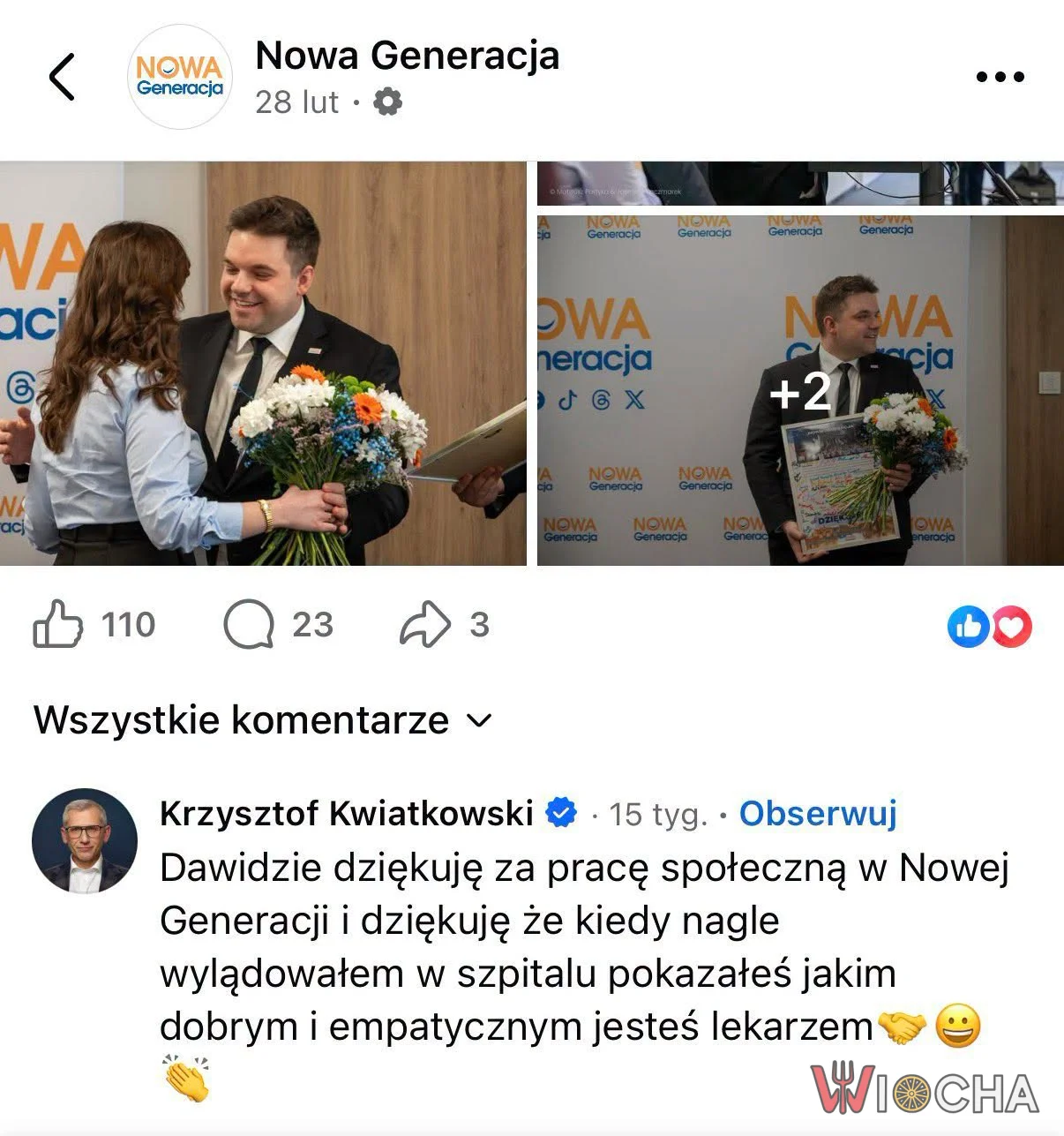 Dziękuję za pracę społeczną