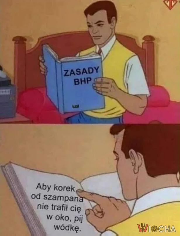 Aby korek od szampana nie zrobił ci krzywdy - pij wódkę