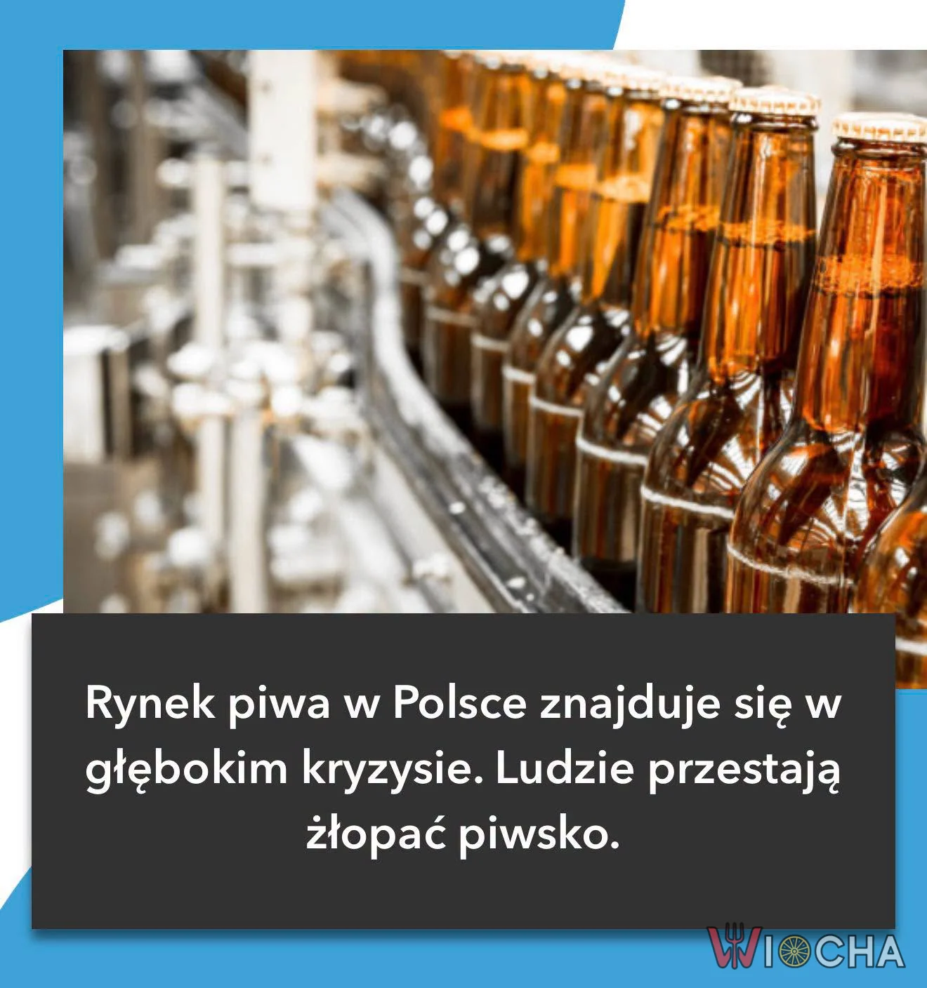 Ludzie przestają żłopać piwsko