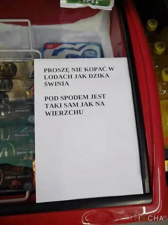 Pod spodem są te same lody