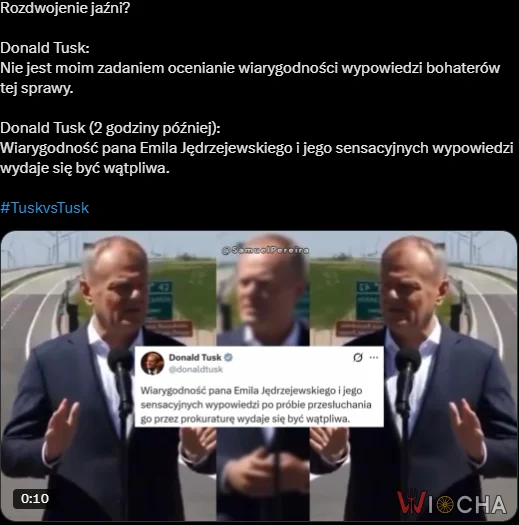 Ruda płonąca dupa Tuska wydziela toksyczny dym , stąd to całkowite zaćmienie mózgu.