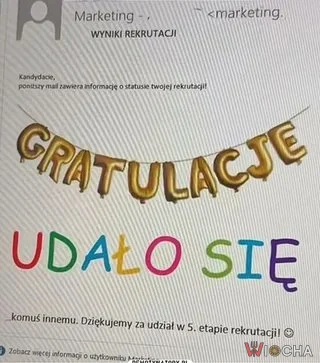 5. etap rekrutacji, a udało się komuś innemu