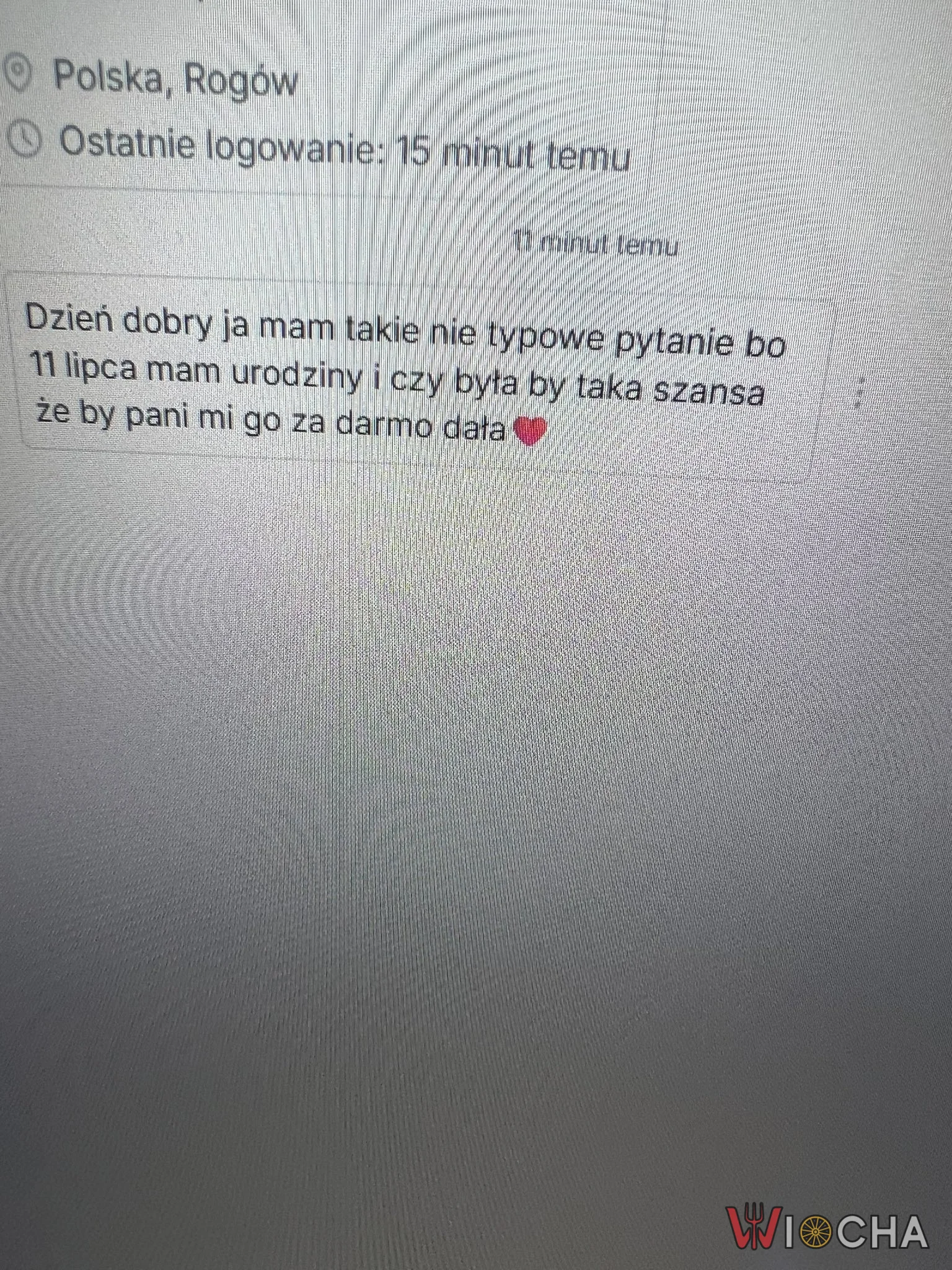 Proszę mam urodziny