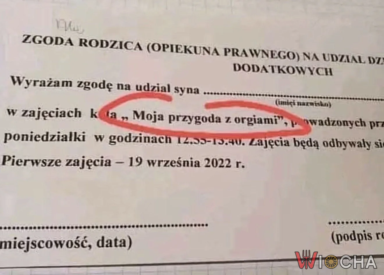 Zgoda rodzica... na co?!