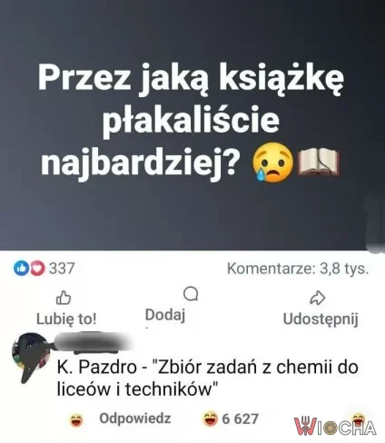 Płacz nad zbiorem zadań z chemii