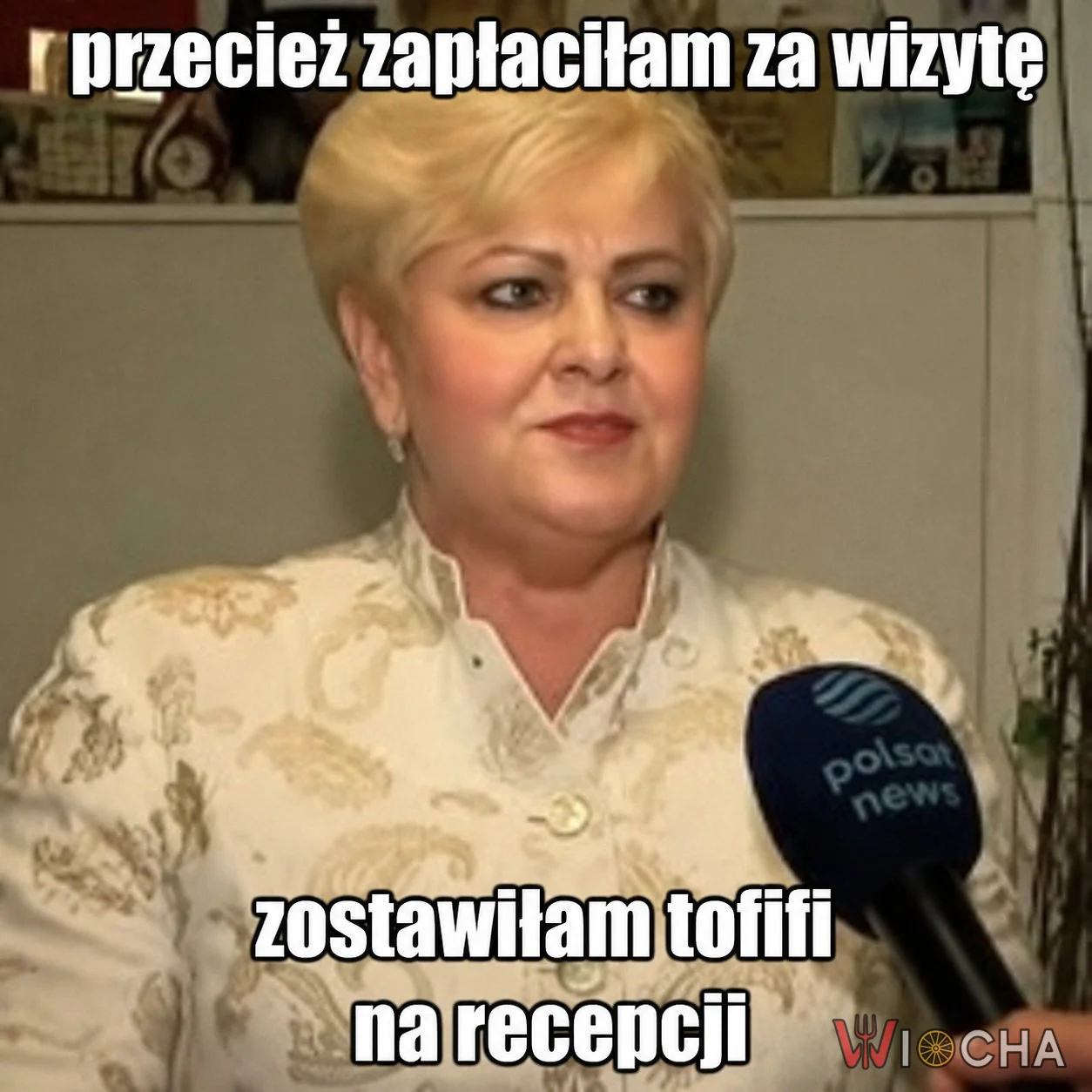 Zostawiła słodycze na recepcji