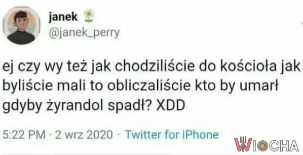 W kościele spada żyrandol