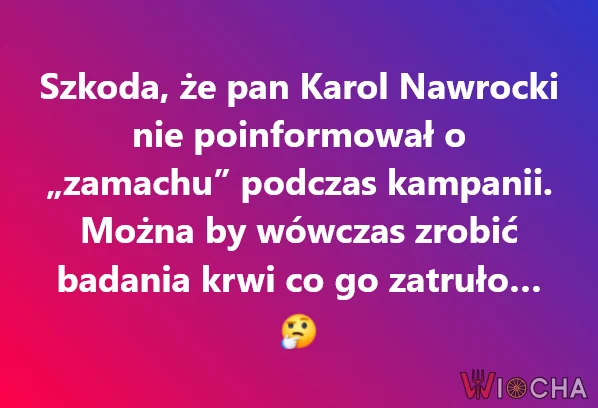 Moze przedawkował "towar" i to mu zaszkodzilo...