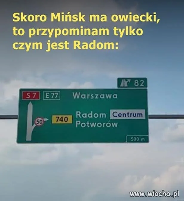 Mińsk ma owieczki, a Radom co?