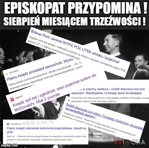 Sierpień to dla kapłanów trudny miesiąc !