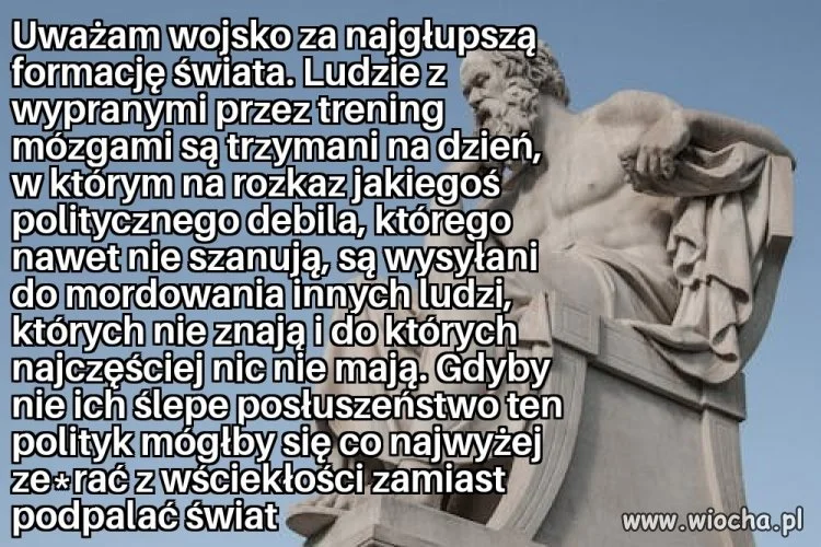 Patrzę na świat i coraz bardziej tak to widzę 