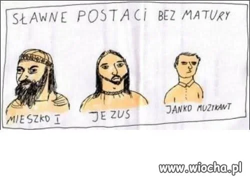 Sławne postaci bez matury