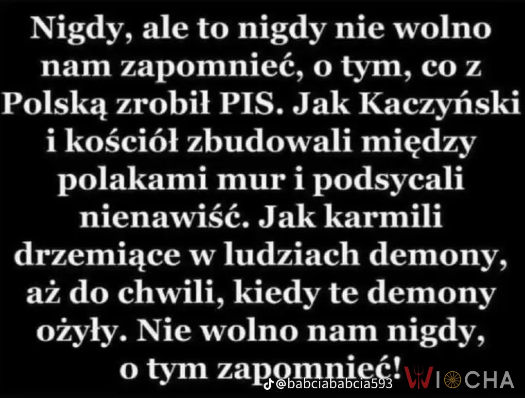Ale część społeczeństwa, mieniący się patriotami, nie może żyć bez wroga.