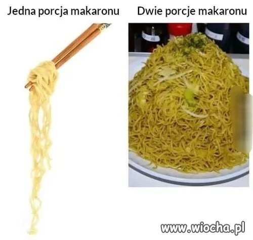 Bo z makaronem tak już jest 