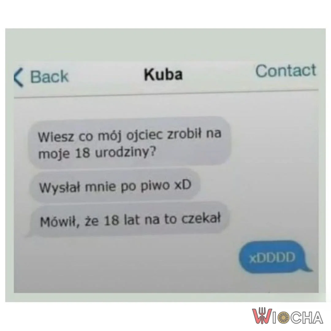 Na 18 wysłał syna po piwo