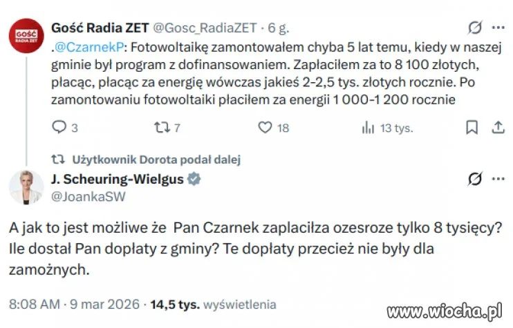 Czarnek z fotowoltaniką