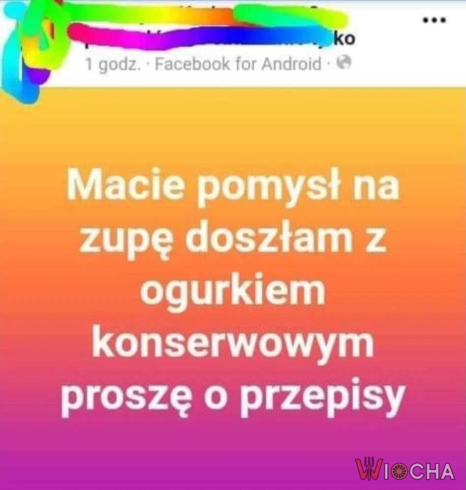 Zupa z ogurkiem?