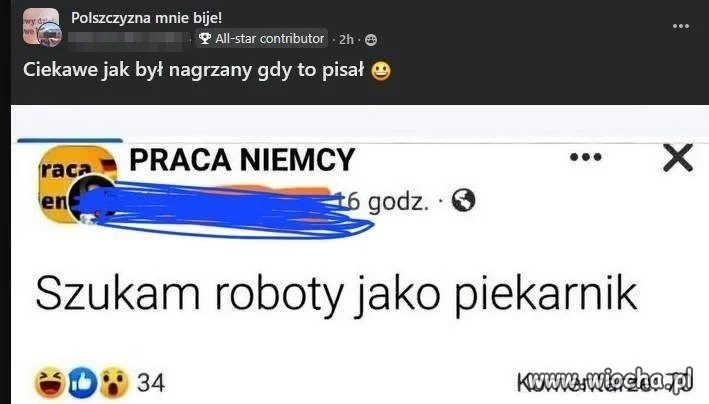 Szukam roboty jako piekarnik