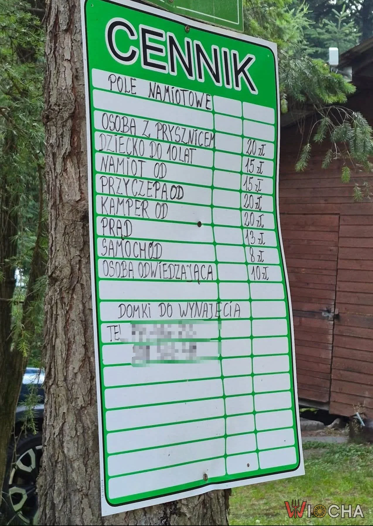 Cennik życia na campingu
