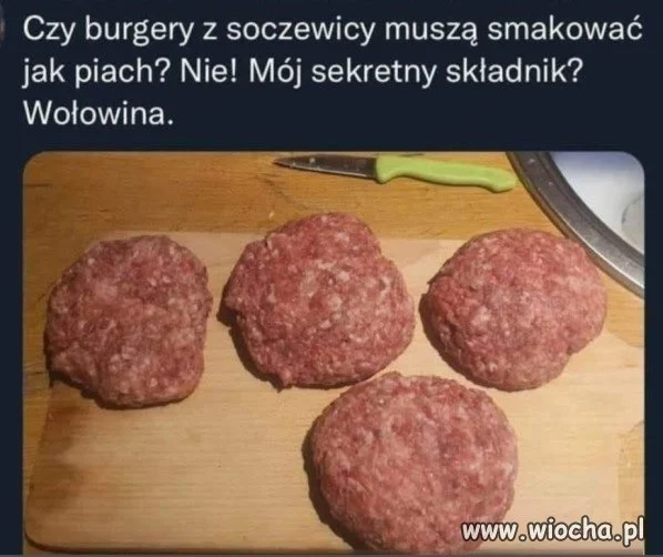 Burger z soczewicy?