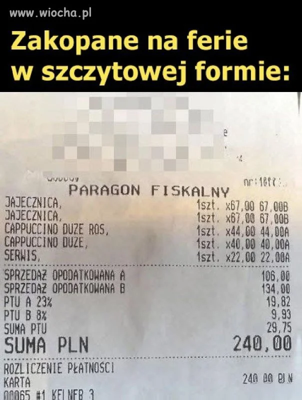 Wesołych ferii, ale raczej dla górali