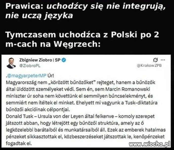 Zbigniew Ziobro to poliglota
