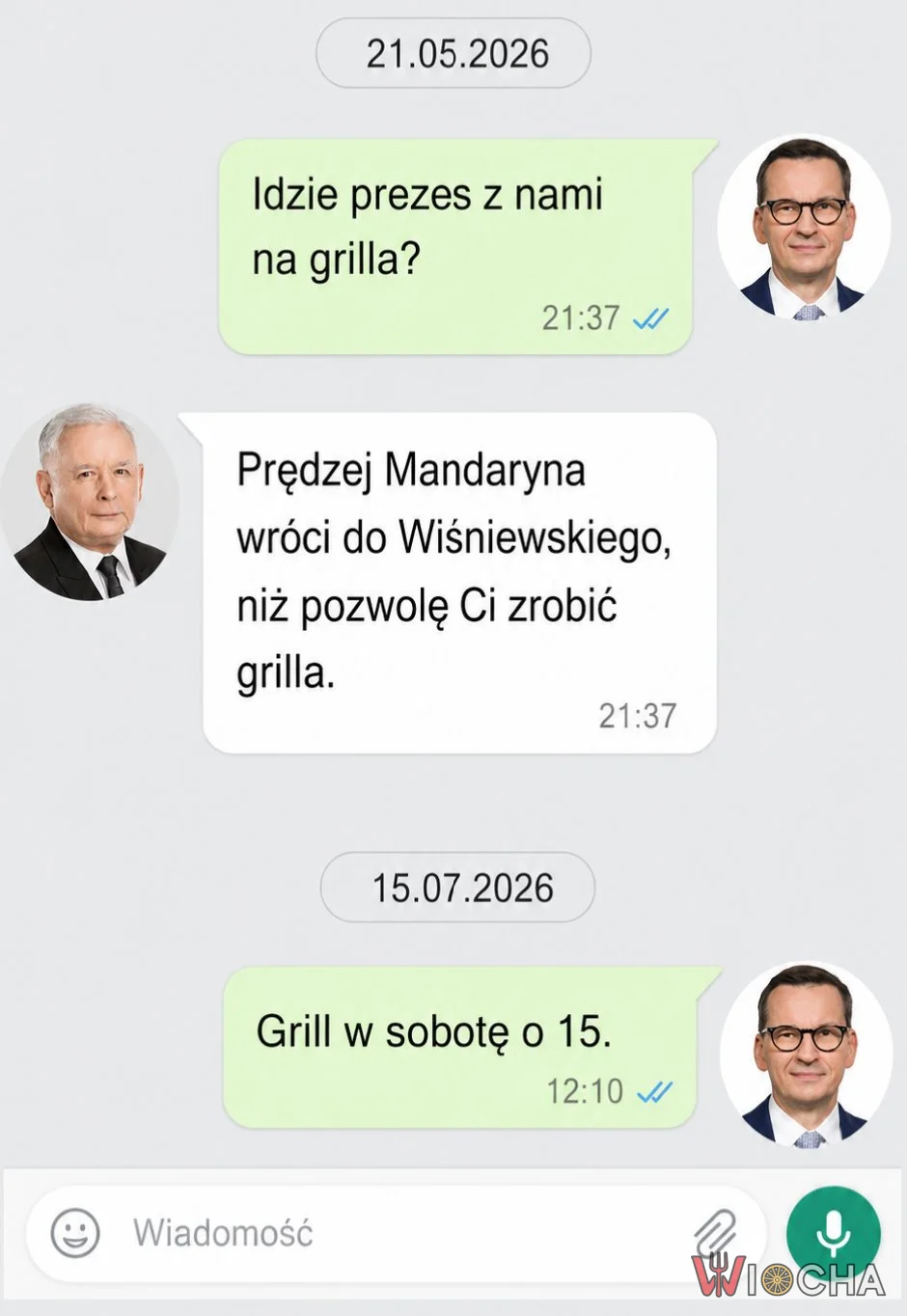 Grill w sobotę o 15