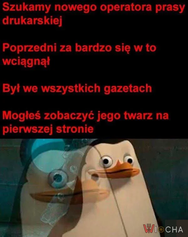 Ktoś tu nie przyszedł do pracy