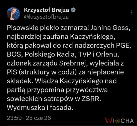 W dzisiejszych czasach PiS to obciach i wstyd. Nie dają kasy nie ma składek