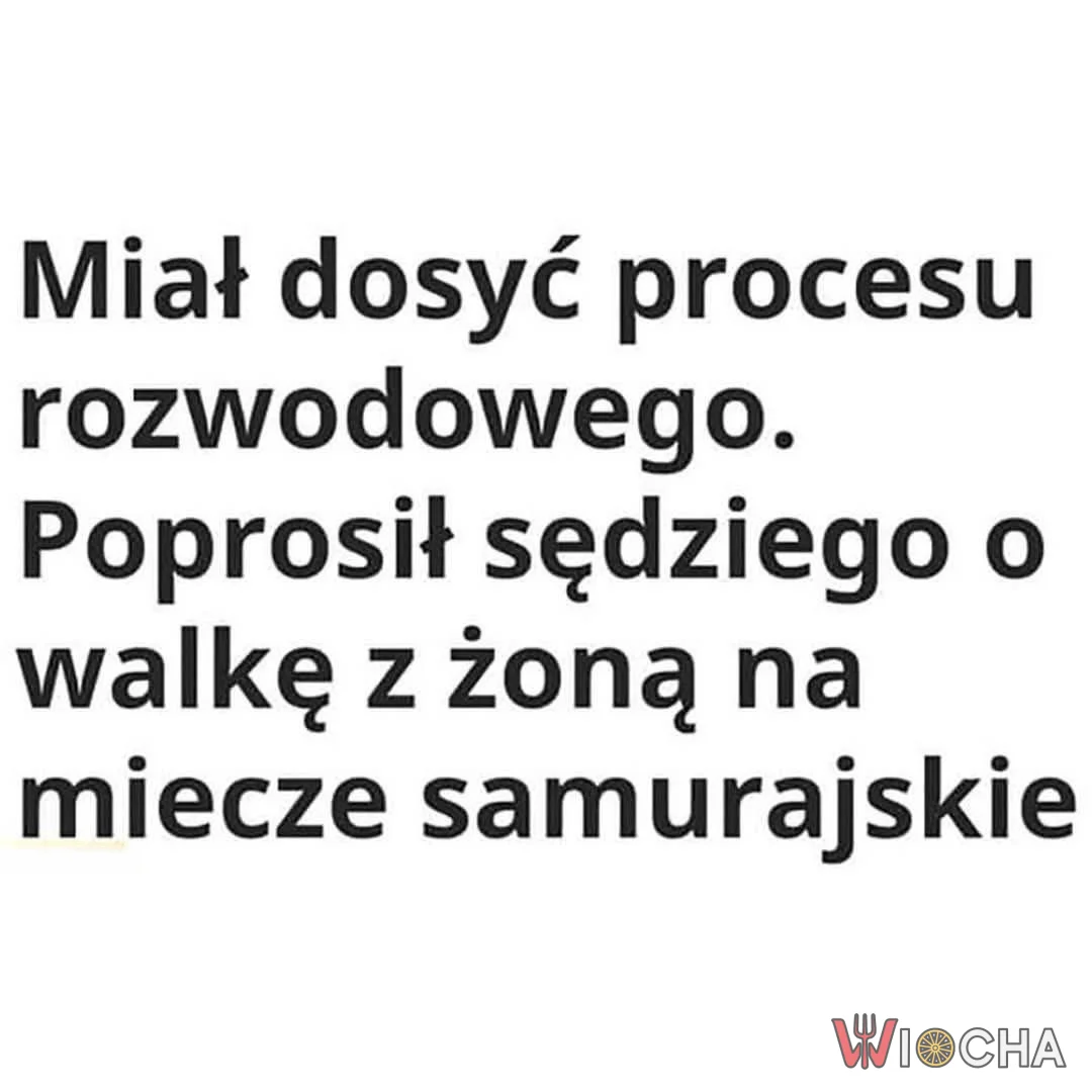Walka na miecze zamiast rozwodu