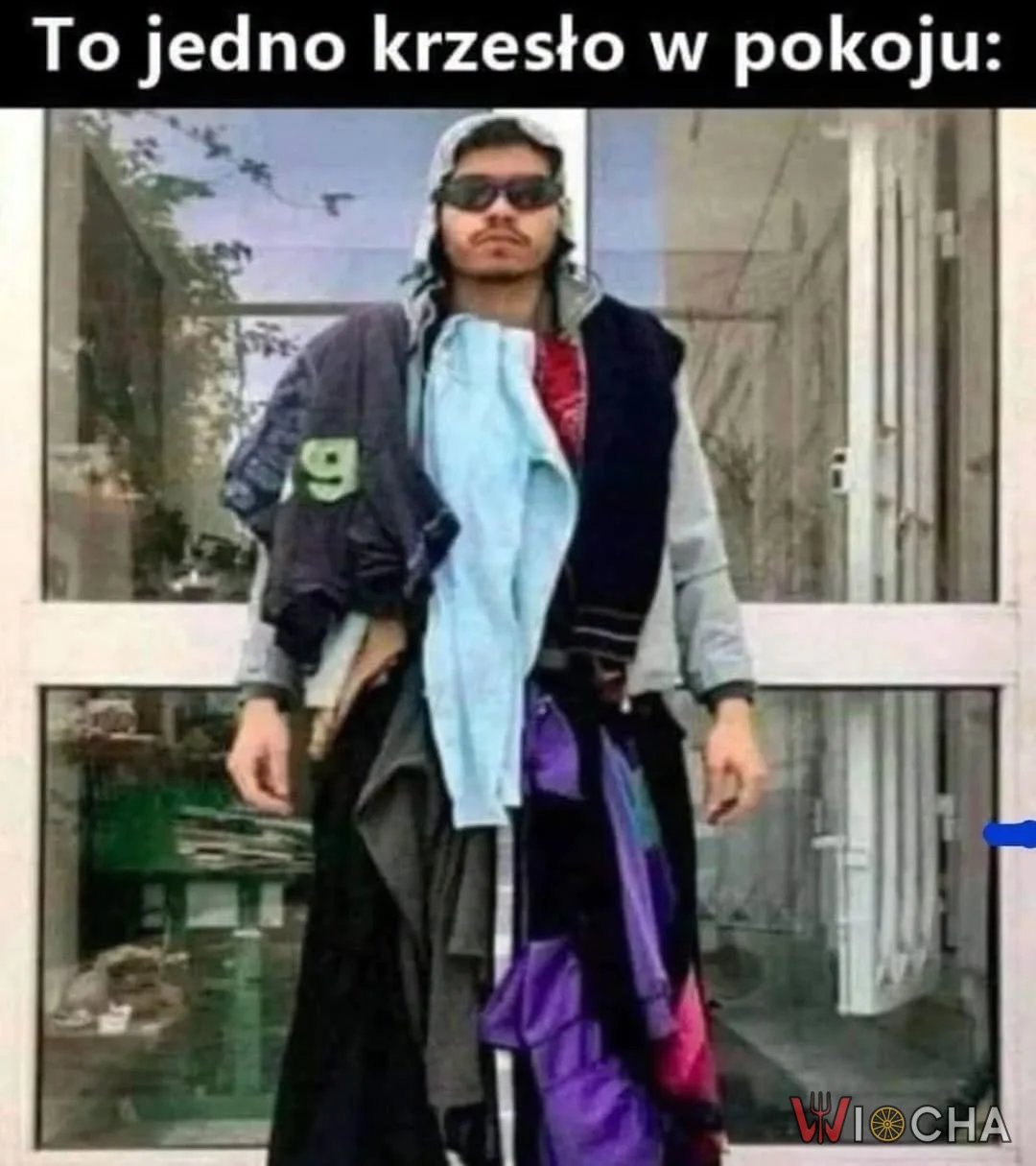 Krzesło, które robi za szafę