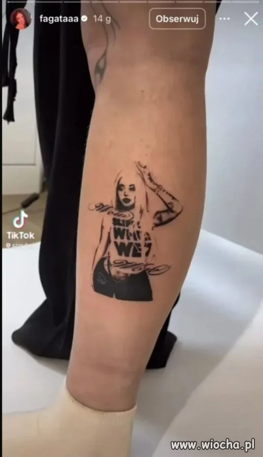 Znów ktoś wytatuował sobie Fagatę na łydce xD