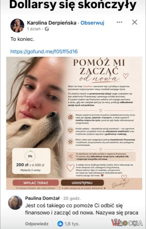 Ha Ha Ha Dolarsy się skończyły o zobacz ty ah te dolarsy dolarsy teraz szukanie naiwniaków co dadzą 6500zł do Roboty Raz dwa a nie żebrać