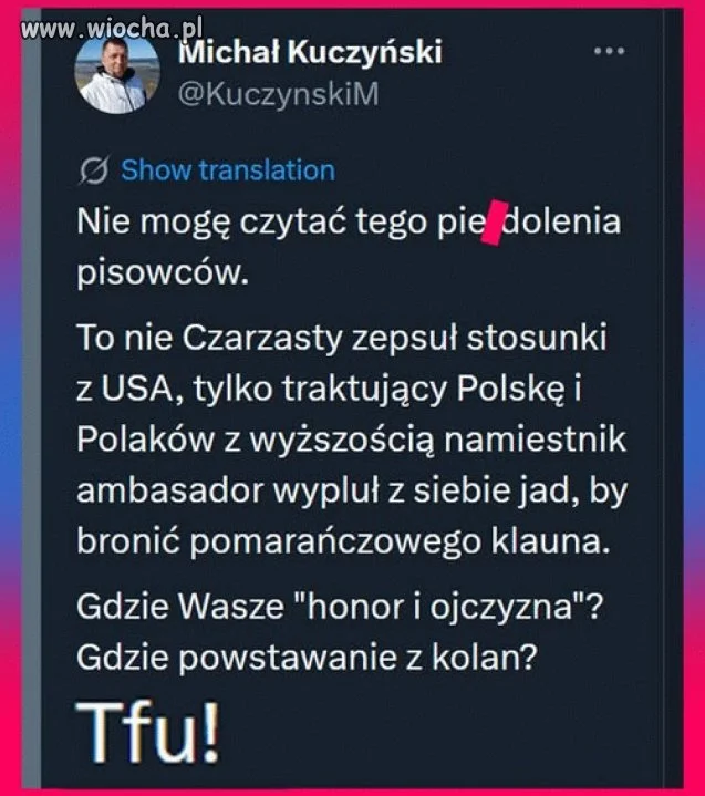 Pisowski beton i tak nie zrozumie