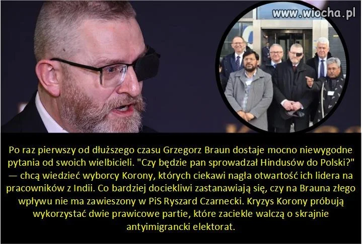 Zaskakujące spotkania Grzegorza Brauna.
