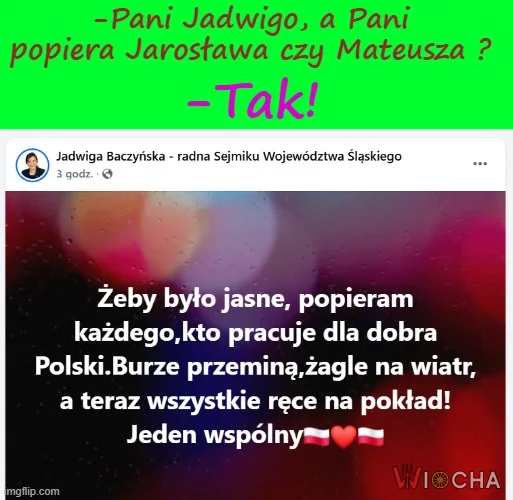 Dla dobra Polski to żaden z nich nie pracuje....
