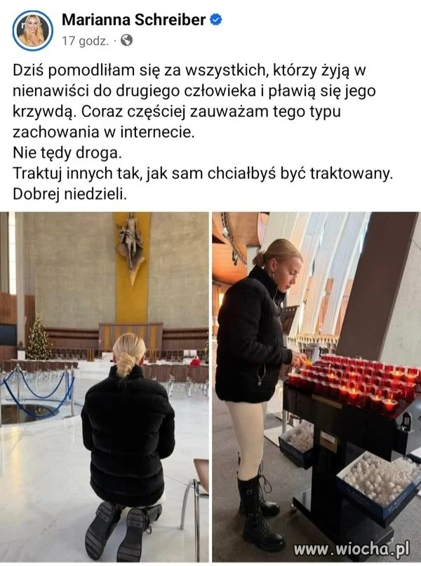 Czyli wzięła i się pomodliła za samą siebie 